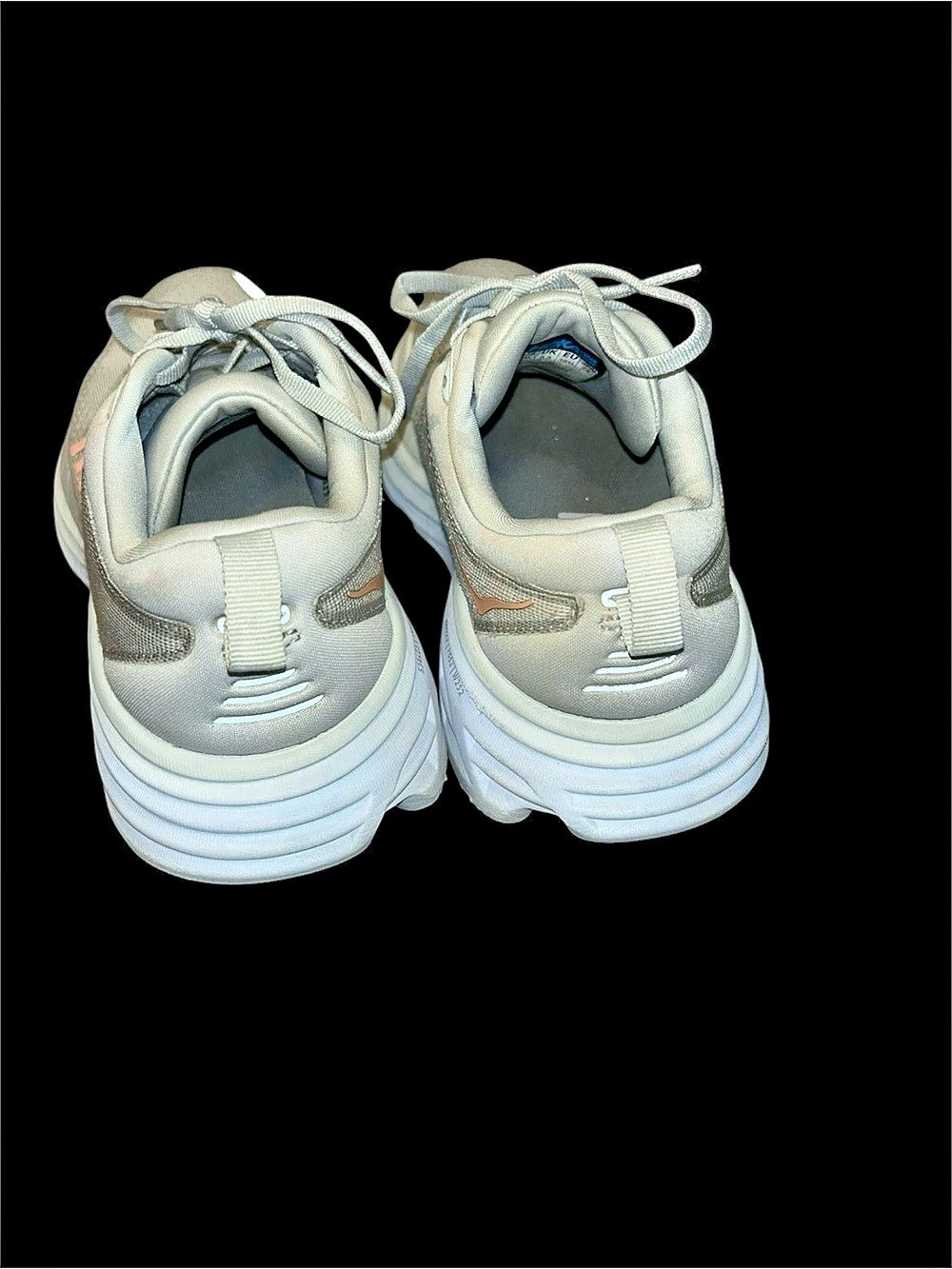 HOKA Bondi 8 Women's Athletic Shoes Gray & Pink US 7 B - Picture 7 of 9
